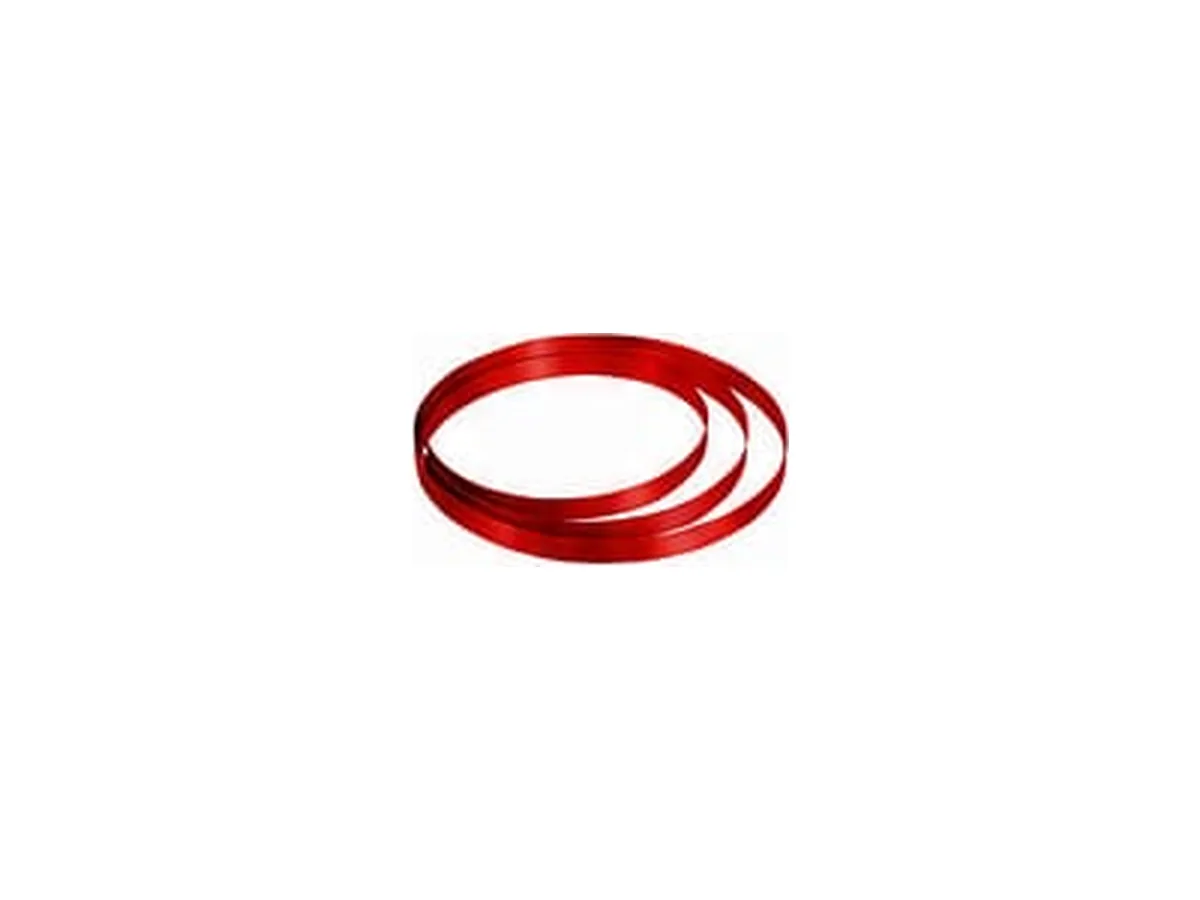 Coiled red-coated band saw blade Coiled red-coated band saw blade